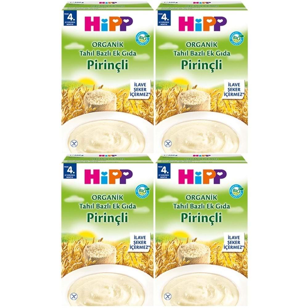 Hipp Organik Pirinçli Tahıl Bazlı Kaşık Maması 200Gr (4 Lü Set)