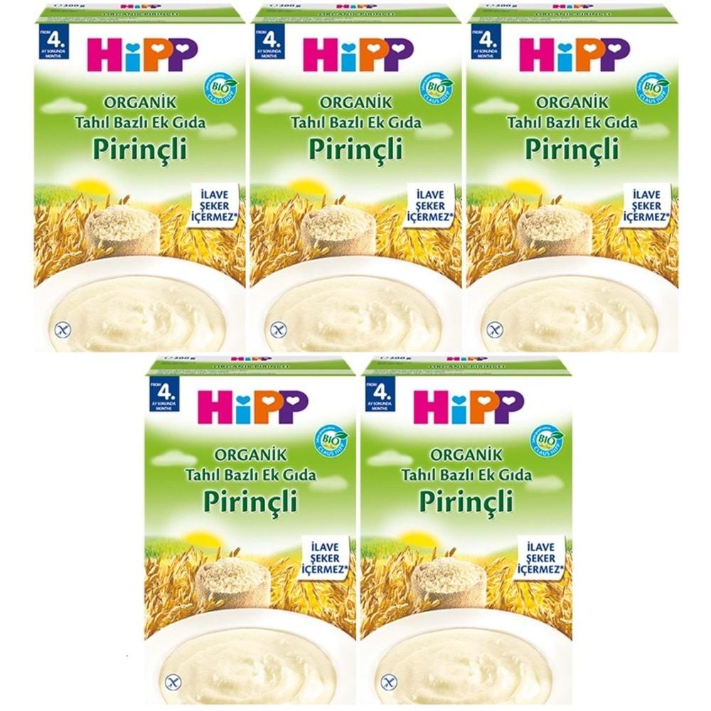 Hipp Organik Pirinçli Tahıl Bazlı Kaşık Maması 200Gr (5 Li Set)