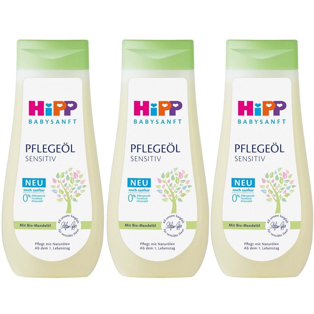 Hipp Babysanft Bebek Bakım Yağı/Pelegeöl Sensıtıv 200ML (3 Lü Set)