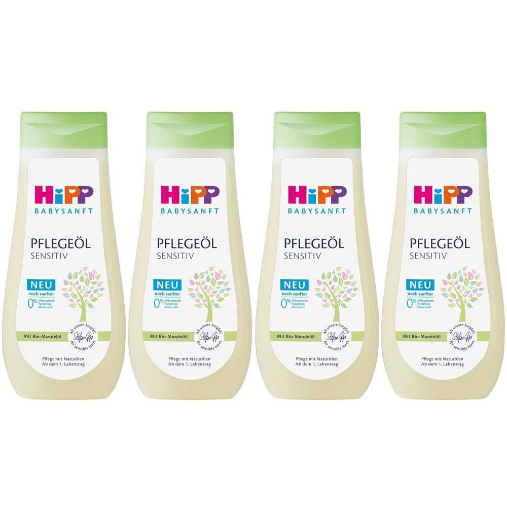 Hipp Babysanft Bebek Bakım Yağı/Pelegeöl Sensıtıv 200ML (4 Lü Set)