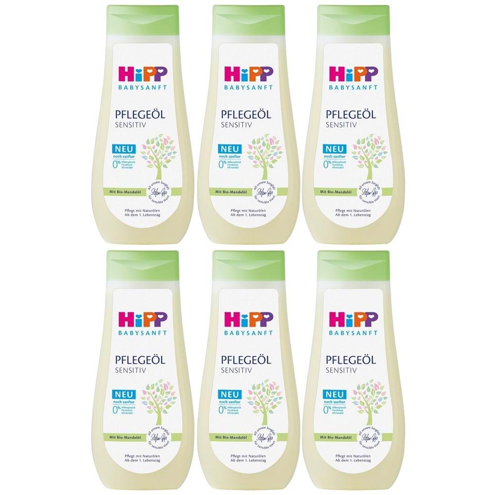 Hipp Babysanft Bebek Bakım Yağı/Pelegeöl Sensıtıv 200ML (6 Lı Set)