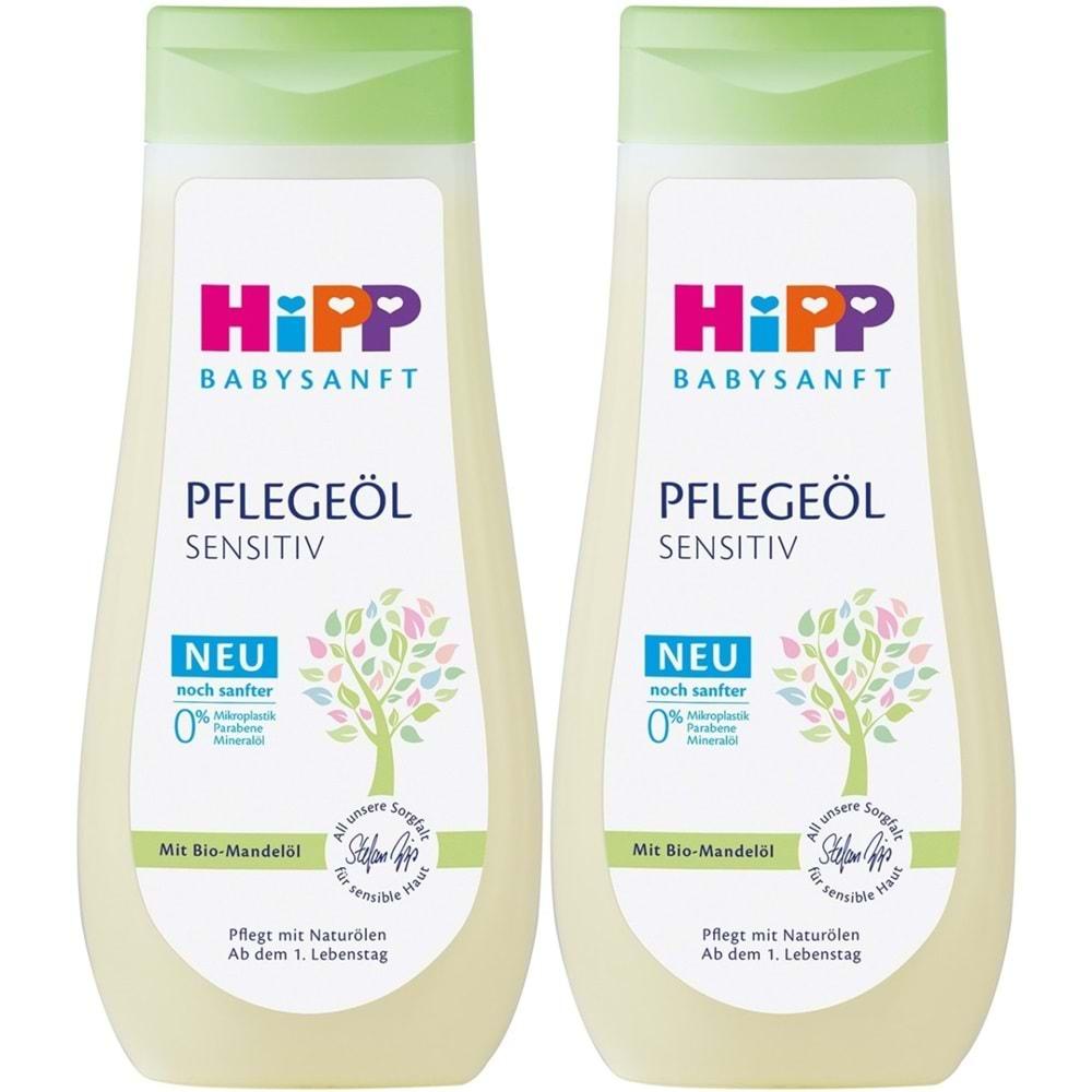 Hipp Babysanft Bebek Bakım Yağı/Pelegeöl Sensıtıv 200ML (2 Li Set)