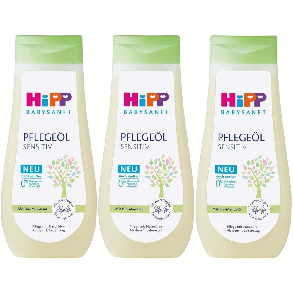 Hipp Babysanft Bebek Bakım Yağı/Pelegeöl Sensıtıv 200ML (3 Lü Set)