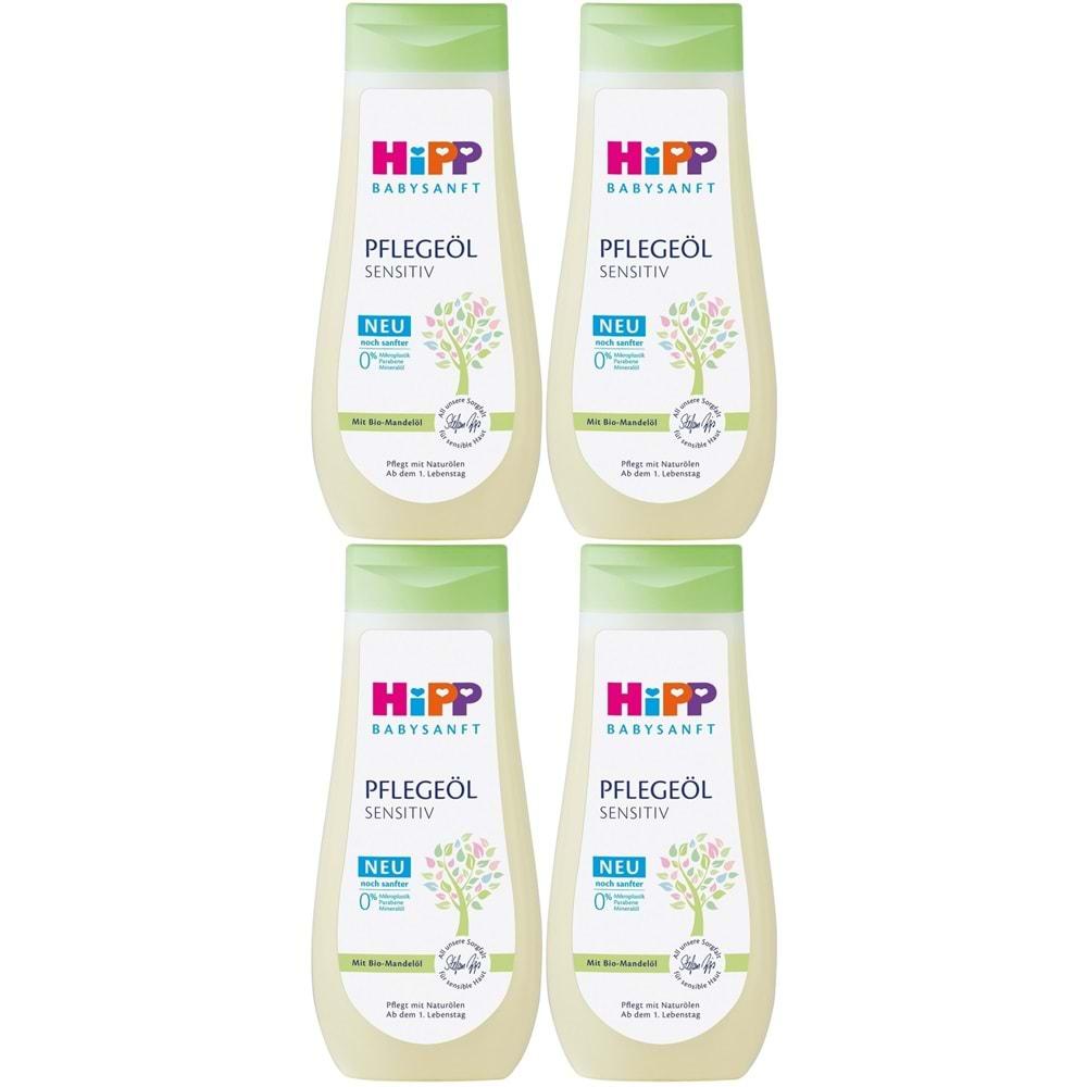 Hipp Babysanft Bebek Bakım Yağı/Pelegeöl Sensıtıv 200ML (4 Lü Set)