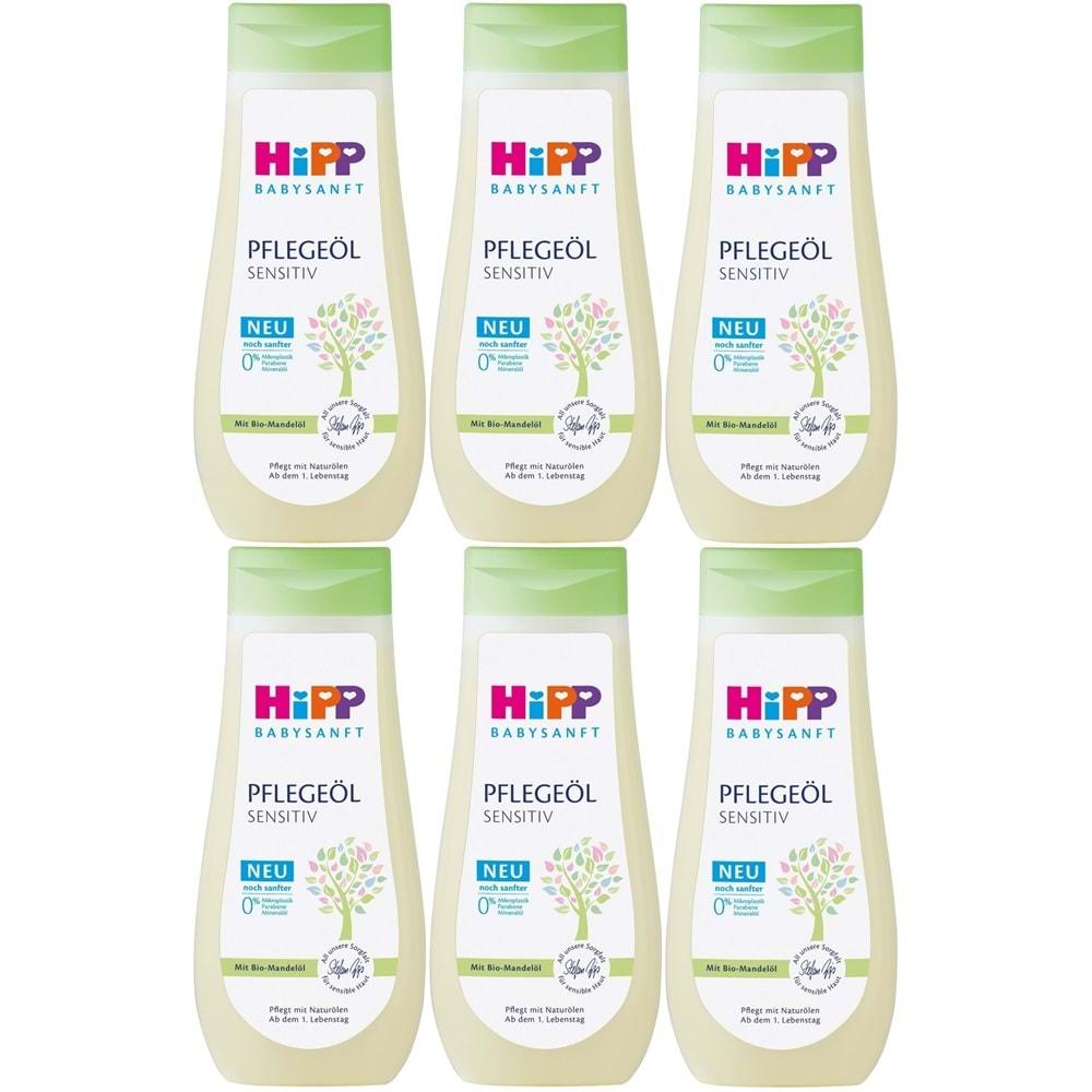 Hipp Babysanft Bebek Bakım Yağı/Pelegeöl Sensıtıv 200ML (6 Lı Set)