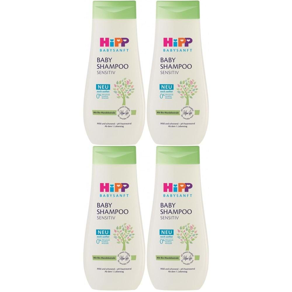 Hipp Babysanft Bebek Şampuanı (Baby Shanmpoo) Sensıtıv 200ML (4 Lü Set)