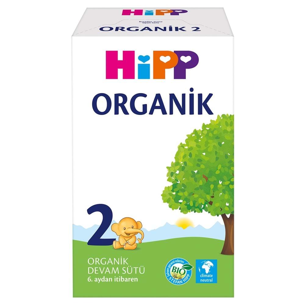 Hipp Organik Devam Sütü 600GR No:2 (6. Aydan İtibaren) (2 Li Set)