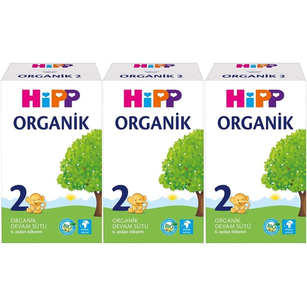 Hipp Organik Devam Sütü 600GR No:2 (6. Aydan İtibaren) (3 Lü Set)