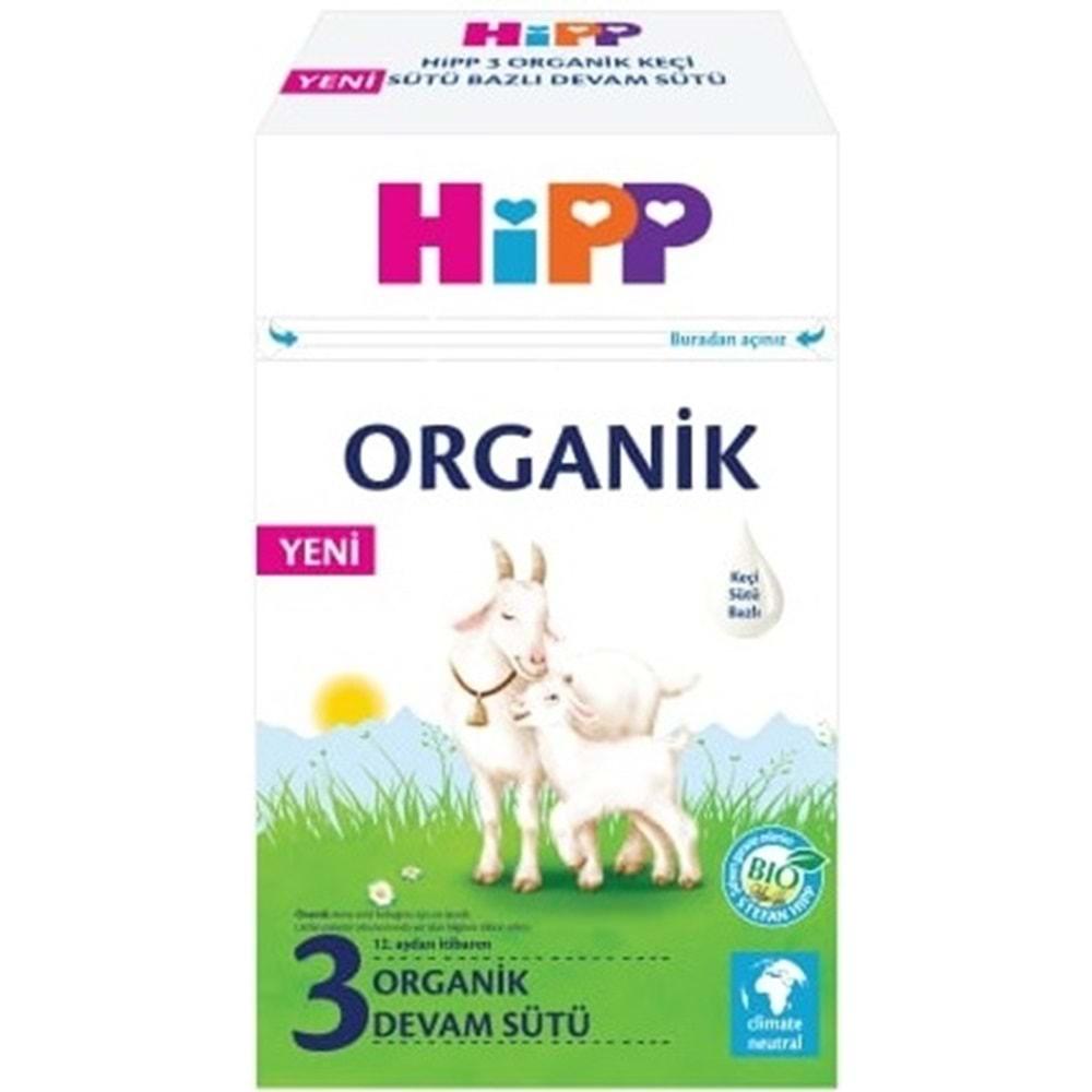 Hipp Organik Keçi Sütü Bazlı Devam Sütü 400GR No:3 (12.Aydan İtibaren) (4 Lü Set)