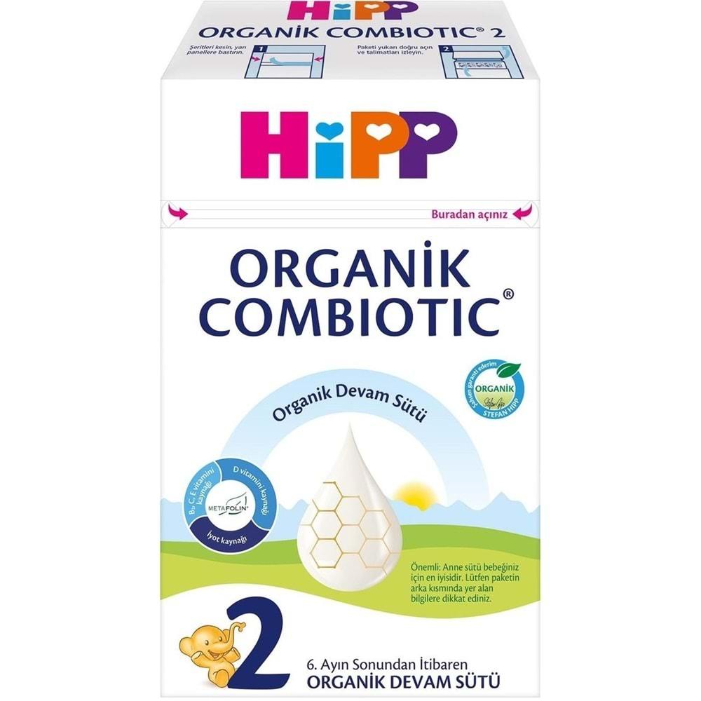 Hipp Organik Combiotic Devam Sütü 600GR No:2 (6-12 Ay) (2 Li Set)