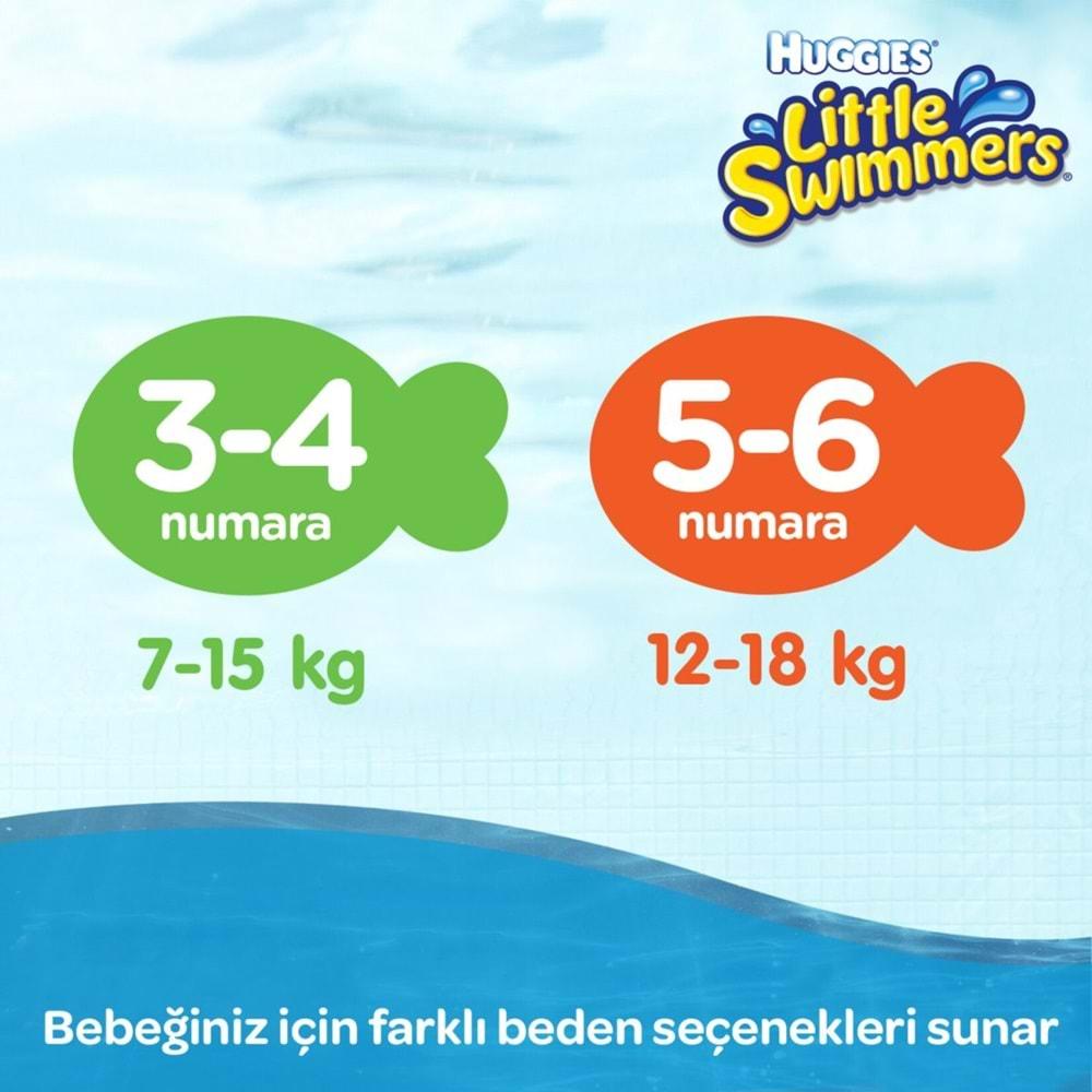 Huggıes Little Swımmers Mayo Bebek Bezi Beden:5-6 (12-18KG) 55 Adet (5PK*11)