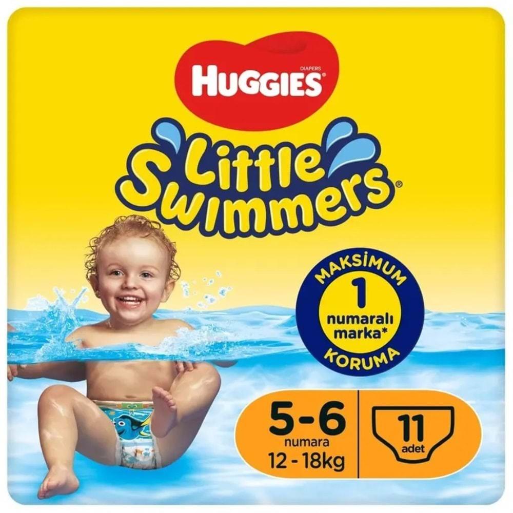 Huggıes Little Swımmers Mayo Bebek Bezi Beden:5-6 (12-18KG) 66 Adet (6PK*11)