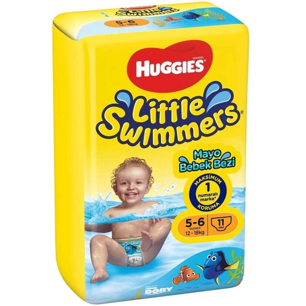 Huggıes Little Swımmers Mayo Bebek Bezi Beden:5-6 (12-18KG) 22 Adet (2PK*11)