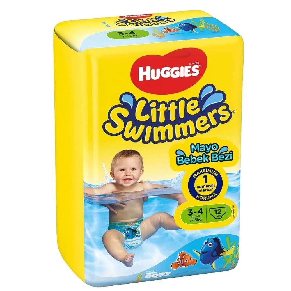 Huggıes Little Swımmers Mayo Bebek Bezi Beden:3-4 (7-15KG) 24 Adet (2PK*12)