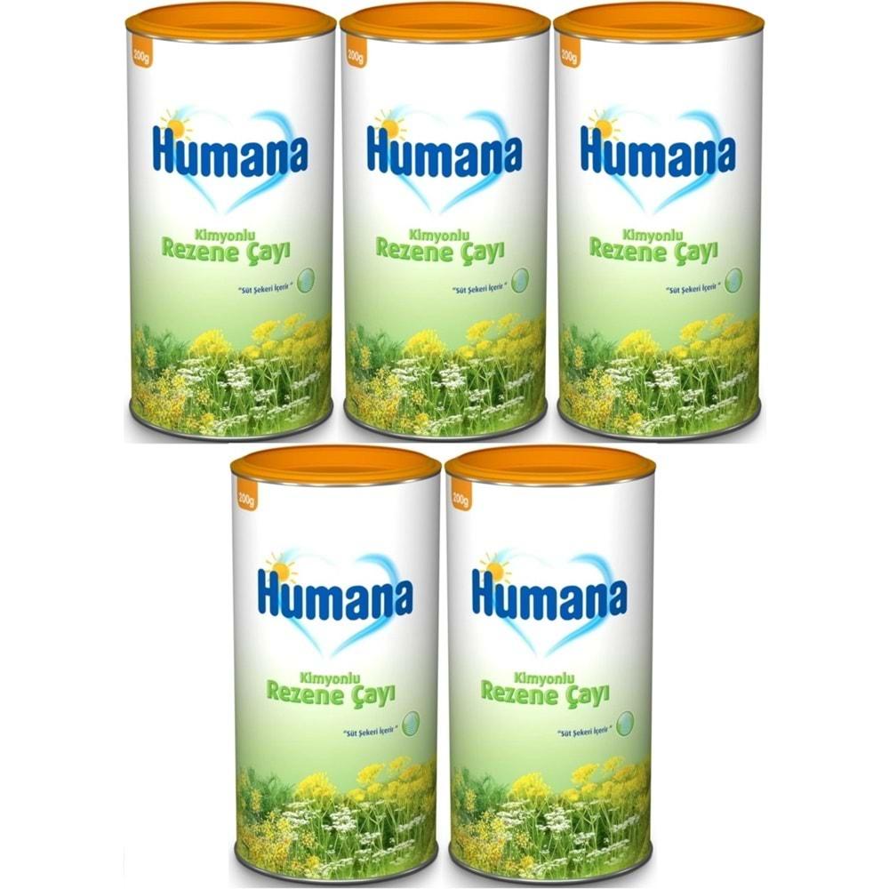 Humana Kimyonlu Rezene Bitki Çayı - Tozu 200GR (5 Li Set)