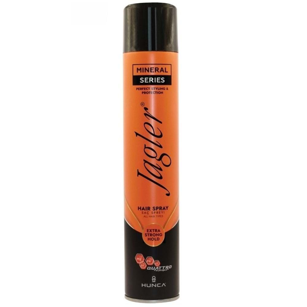 Jagler Saç Spreyi 400ML Extra Strong Hold - Ekstra Güçlü Tutuş (Turuncu) (2 Li Set)
