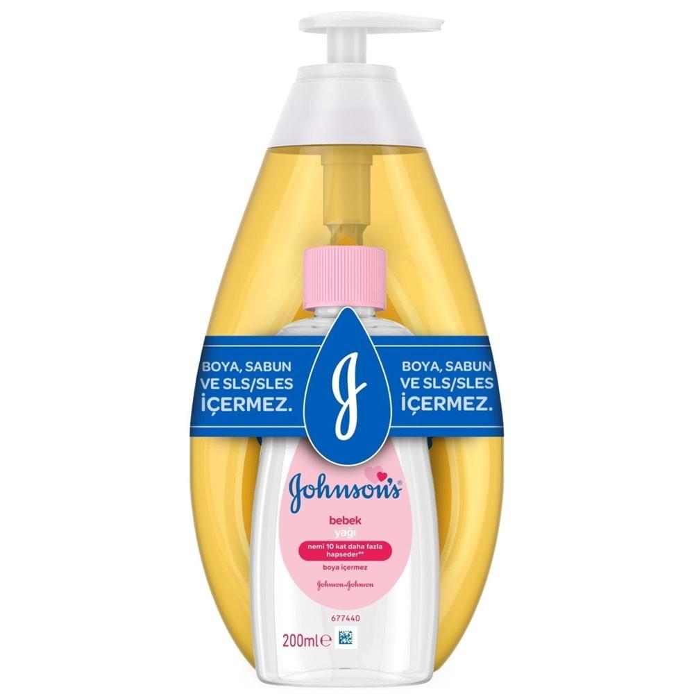 Johnsons Baby Bebek Şampuanı Klasik 750Ml+Bebek Yağı 200Ml (3 Lü Set)