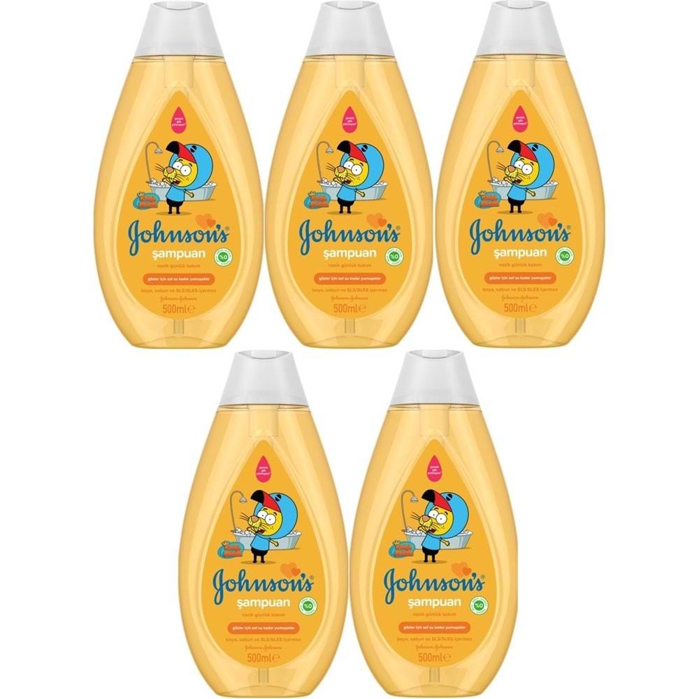 Johnsons Baby Bebek Şampuanı 500ML Kral Şakir Klasik (5 Li Set)