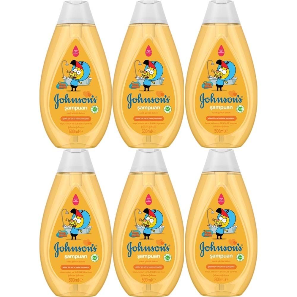 Johnsons Baby Bebek Şampuanı 500ML Kral Şakir Klasik (6 Lı Set)