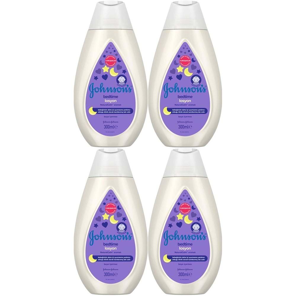 Johnsons Baby Bedtime Bebek Losyon 300ML (4 Lü Set)