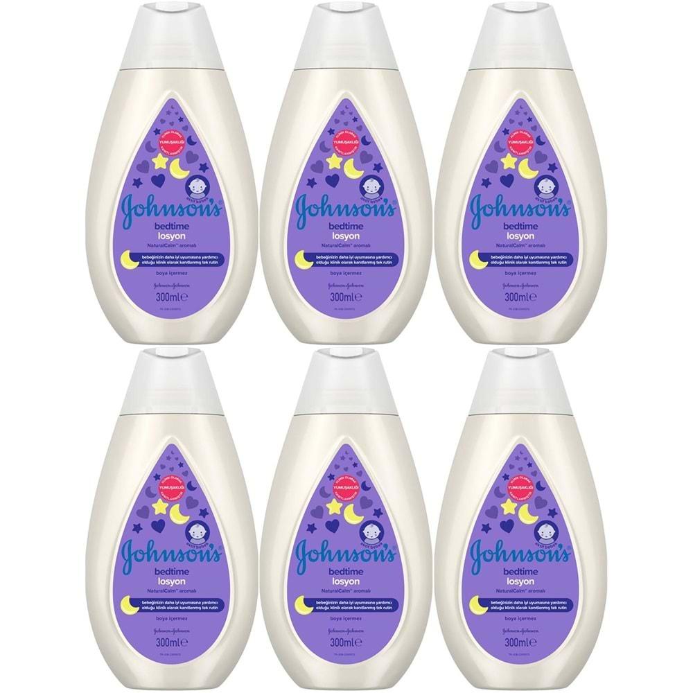 Johnsons Baby Bedtime Bebek Losyon 300ML (6 Lı Set)