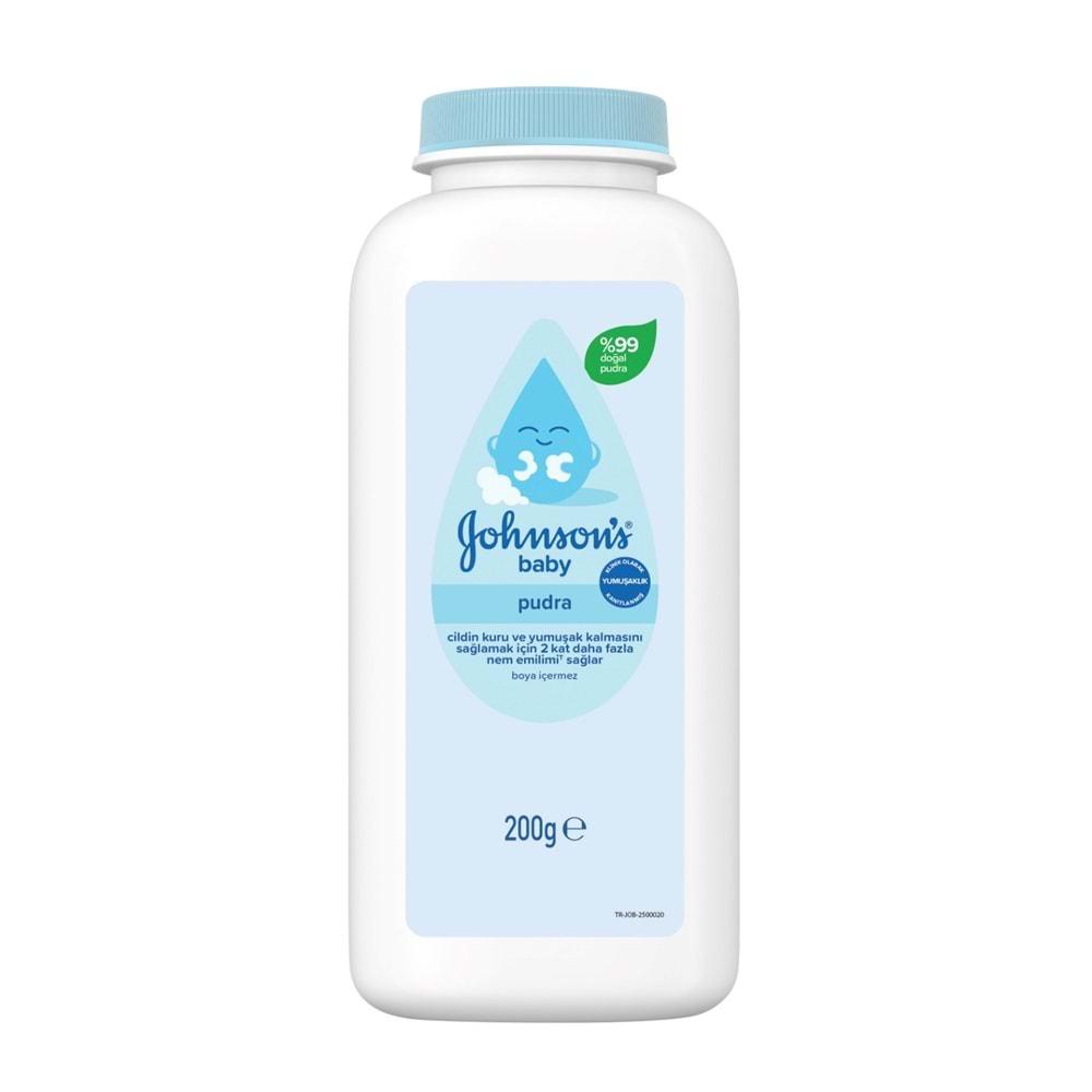 Johnsons Baby Bebek Pudrası 200GR Klasik (%99 Doğal) (5 Li Set)