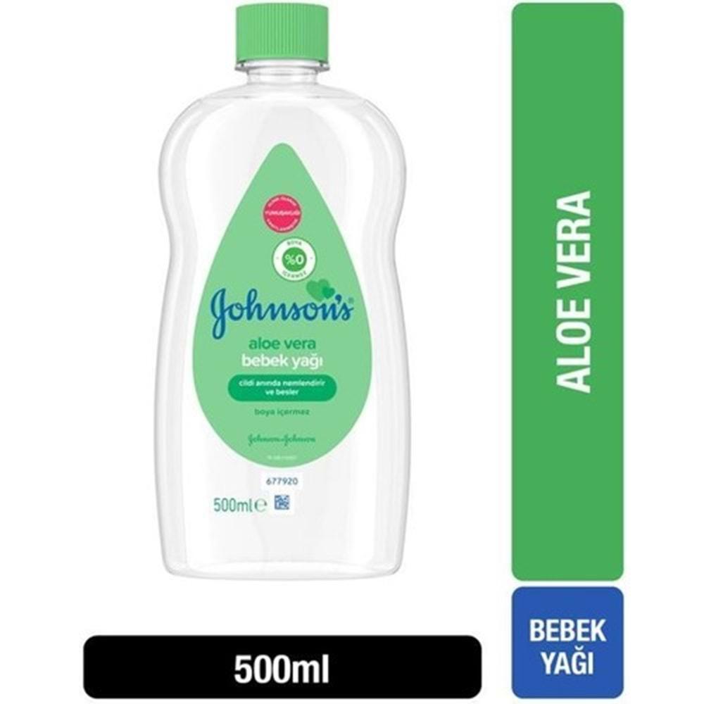 Johnsons Baby Bebek Yağı 500ML Aloe Vera (4 Lü Set)