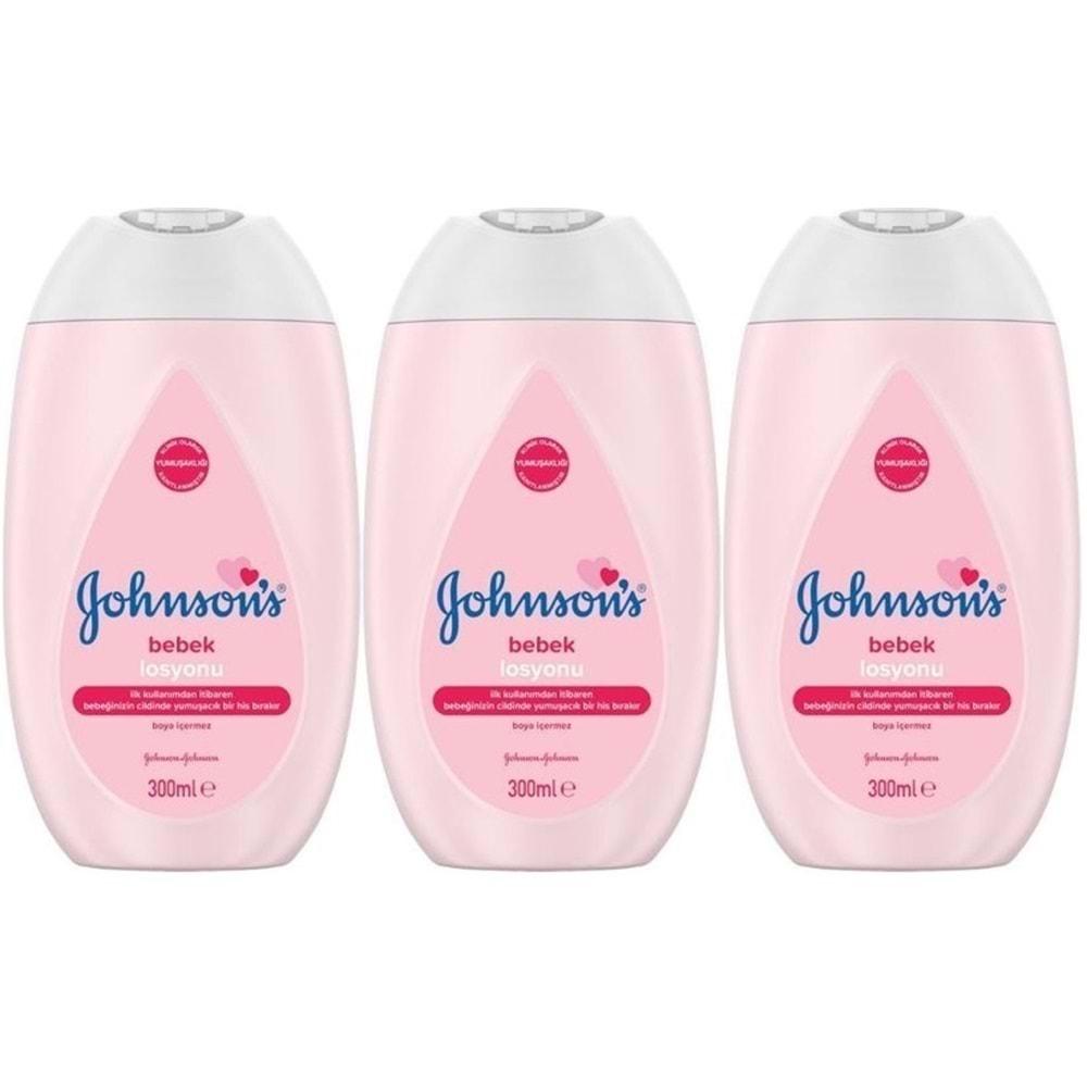 Johnsons Baby Bebek Losyon 300ML (3 Lü Set)