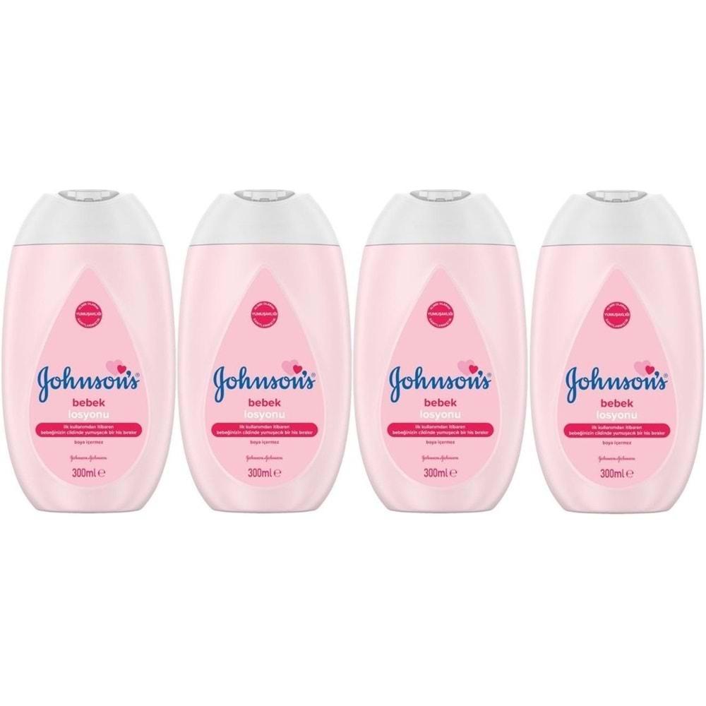 Johnsons Baby Bebek Losyon 300ML (4 Lü Set)