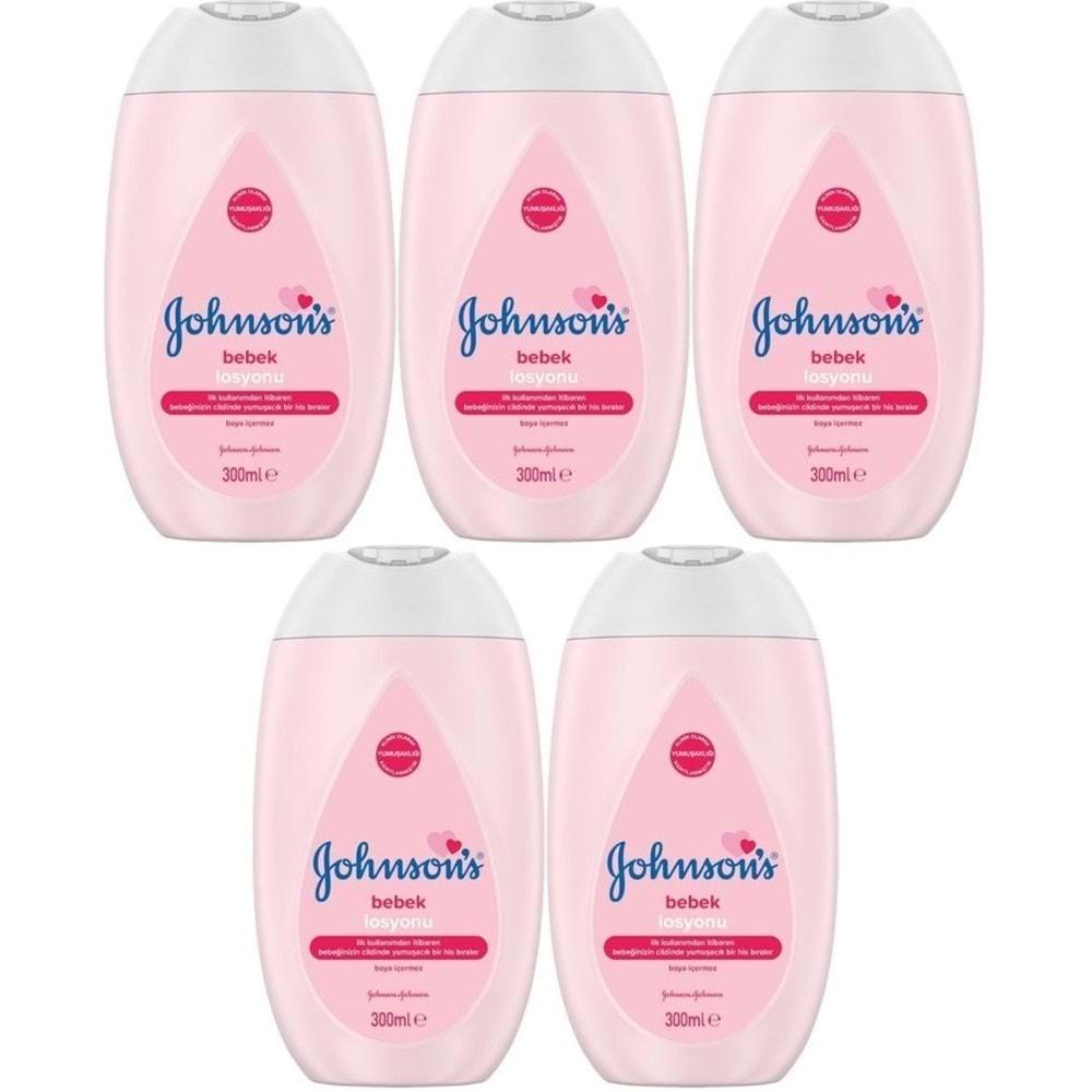 Johnsons Baby Bebek Losyon 300ML (5 Li Set)