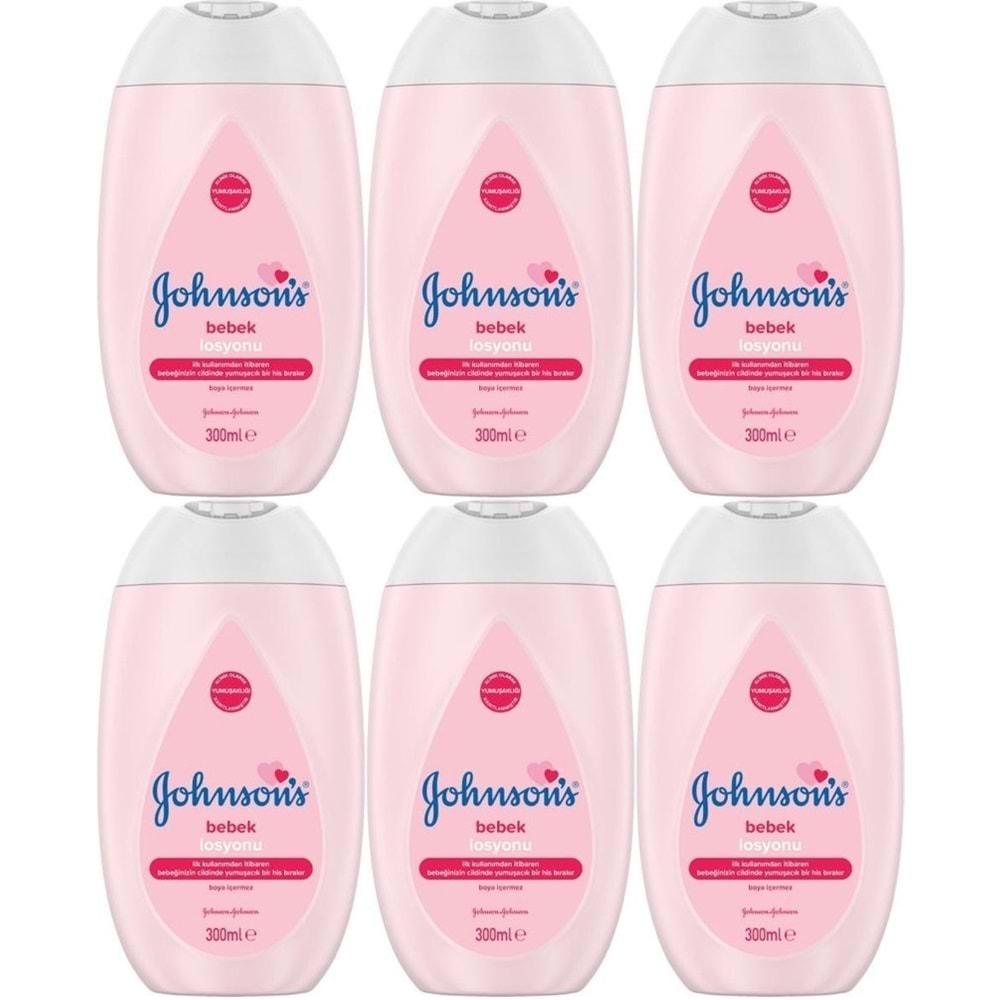 Johnsons Baby Bebek Losyon 300ML (6 Lı Set)