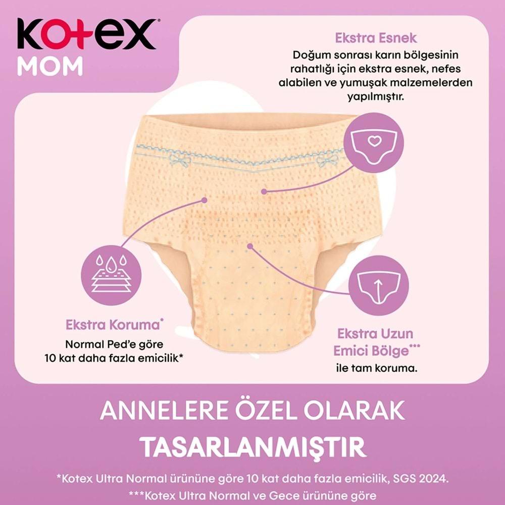 Kotex Mom Lohusa Külodu - Külot Bez S - Small - Küçük / M - Medium - Orta 40 Lı Set (5PK*8)