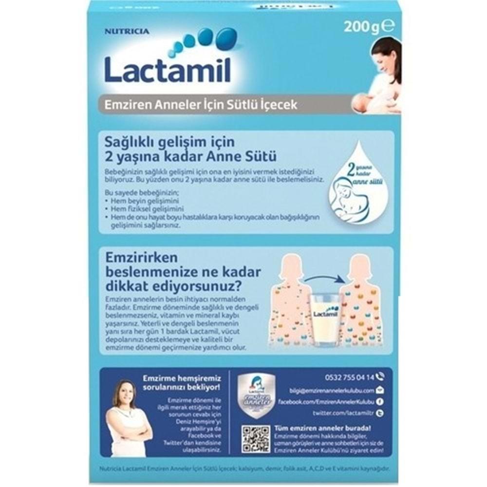 Nutrıcıa Lactamil 200GR (Emziren Anneler İçin Sütlü İçeçek) (3 Lü Set)