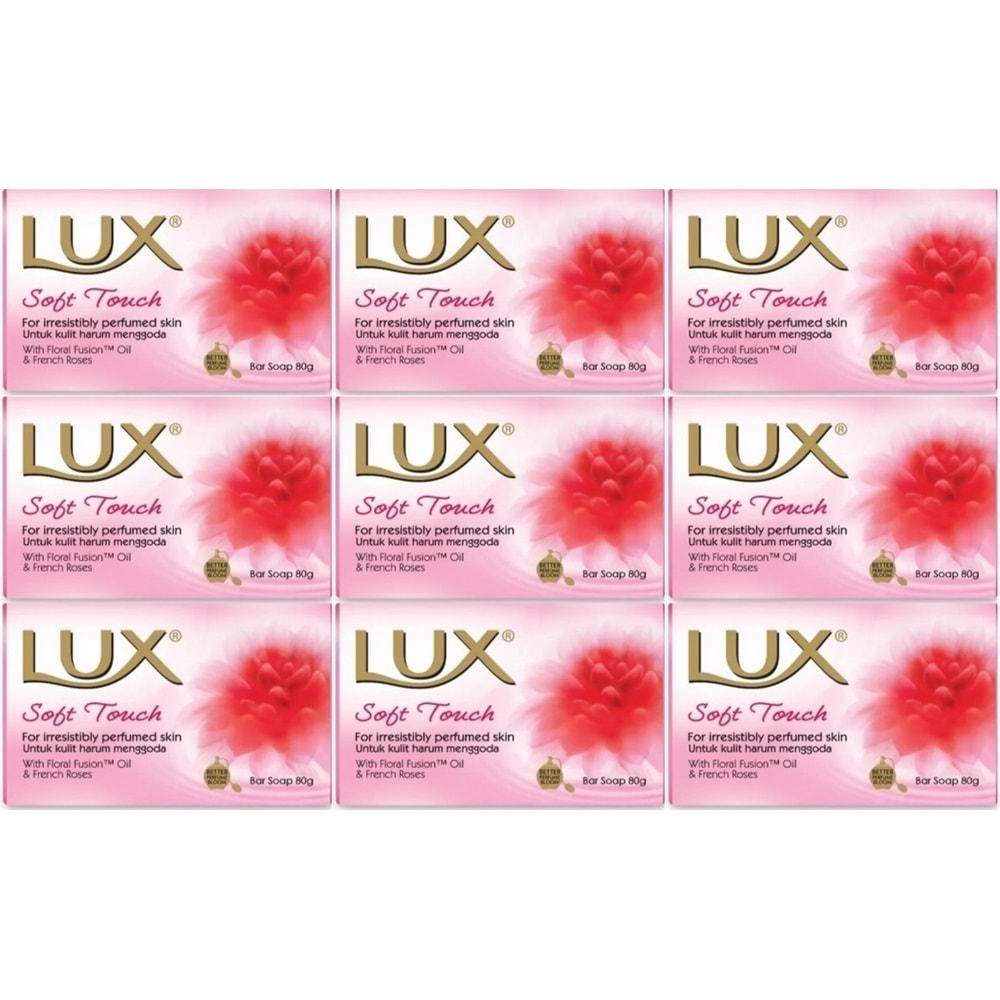 Lux Sabun 80GR Soft Touch (Yumuşak Dokunuş) (9 Lu Set)