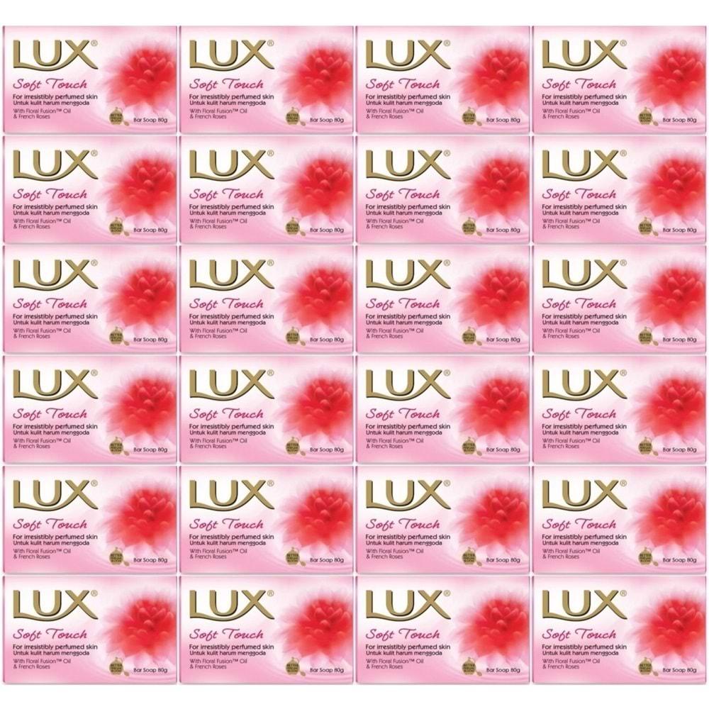 Lux Sabun 80GR Soft Touch (Yumuşak Dokunuş) (24 Lü Set)
