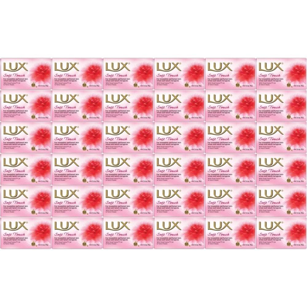 Lux Sabun 80GR Soft Touch (Yumuşak Dokunuş) (36 Lı Set)