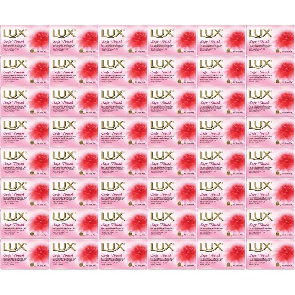 Lux Sabun 80GR Soft Touch (Yumuşak Dokunuş) (48 Li Set)