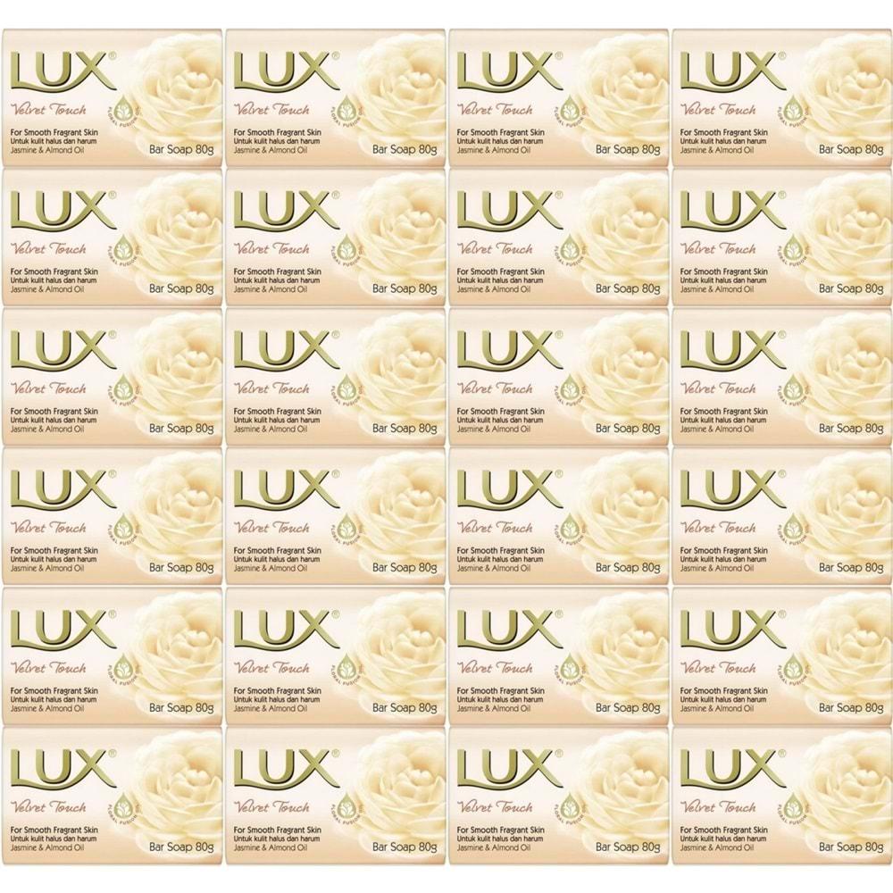 Lux Sabun 80GR Velvet Touch (Kadife Dokunuş) (24 Lü Set)