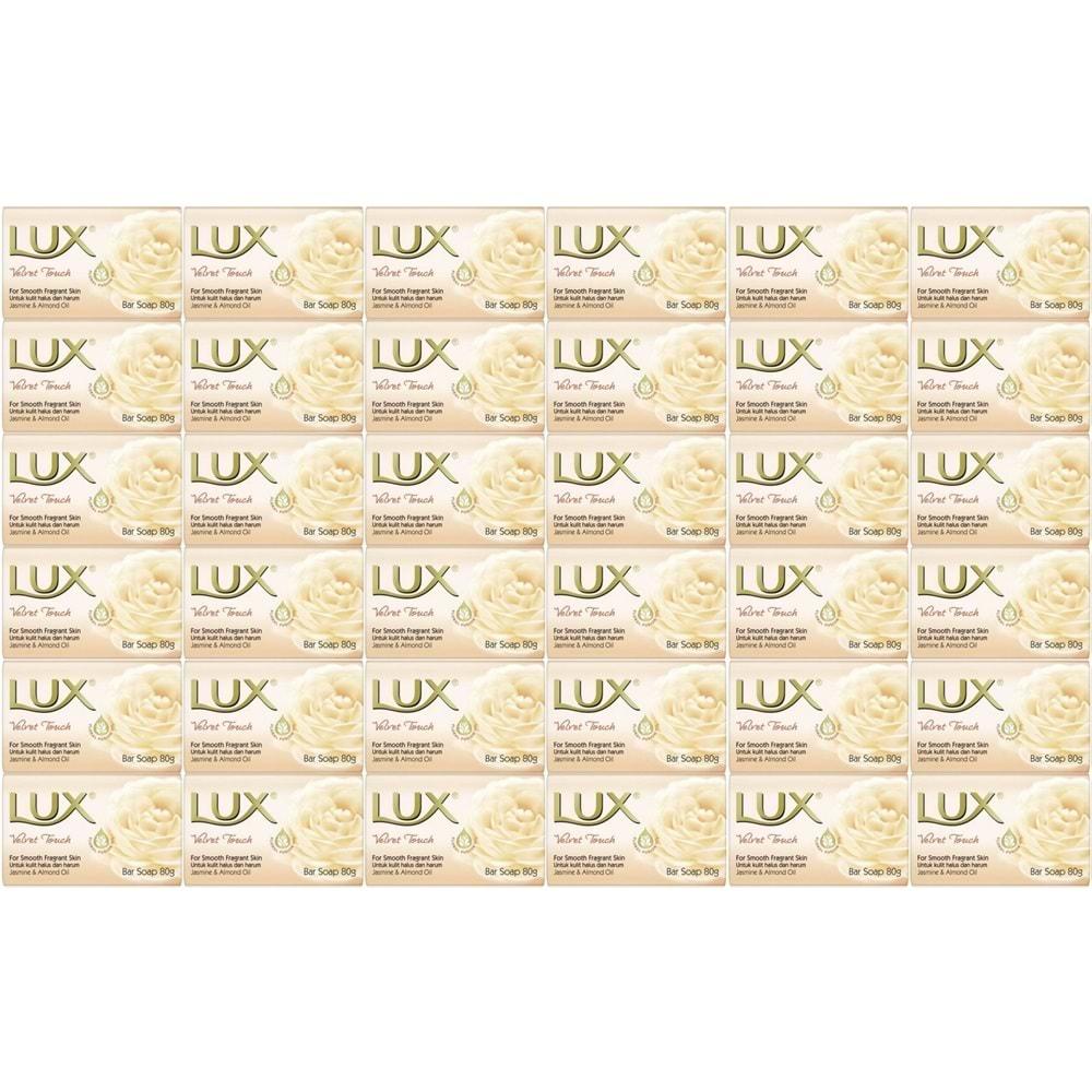 Lux Sabun 80GR Velvet Touch (Kadife Dokunuş) (36 Lı Set)