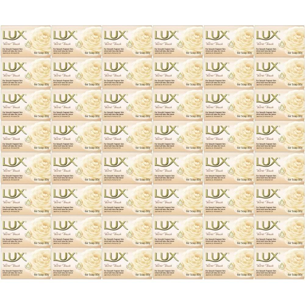Lux Sabun 80GR Velvet Touch (Kadife Dokunuş) (48 Li Set)