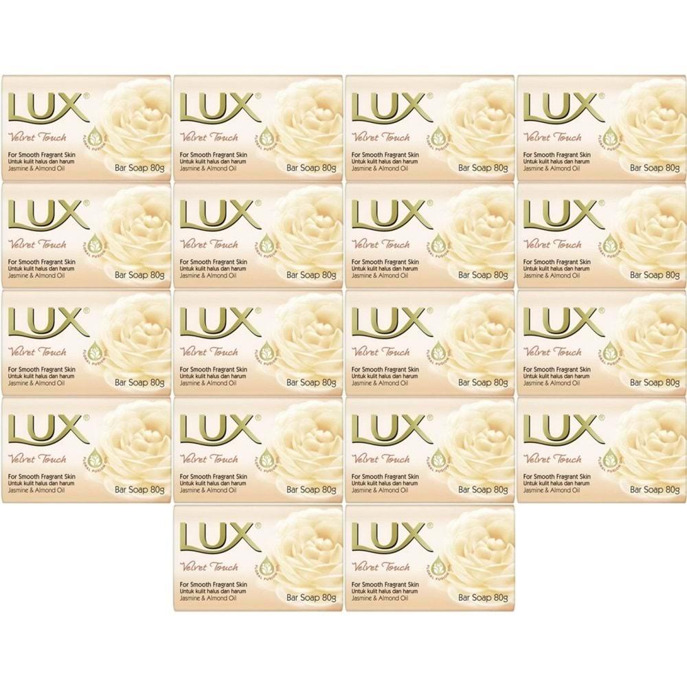 Lux Sabun 80GR Velvet Touch (Kadife Dokunuş) (18 Li Set)