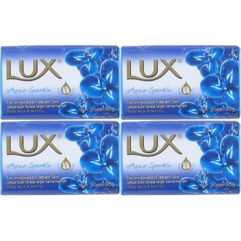 Lux Sabun 80GR Aqua Sparkle (Su Gibi Işıltı) (4 Lü Set)