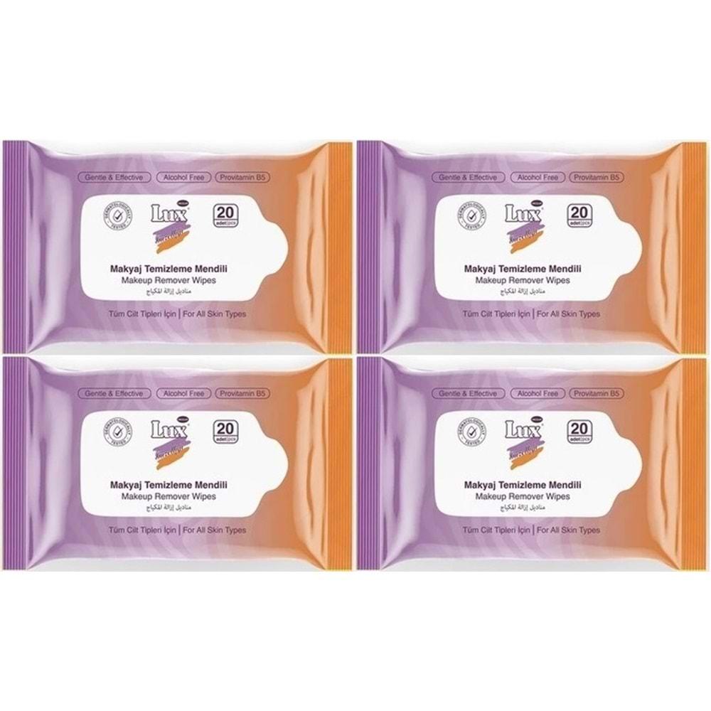 Lux Makyaj Temizleme Mendili Havlu 80 Yaprak (4PK*20)