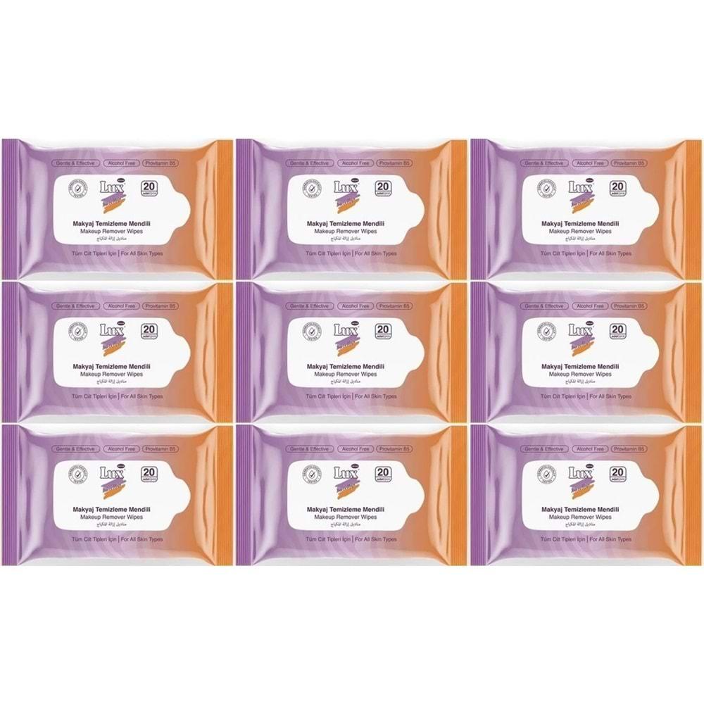 Lux Makyaj Temizleme Mendili Havlu 180 Yaprak (9PK*20)