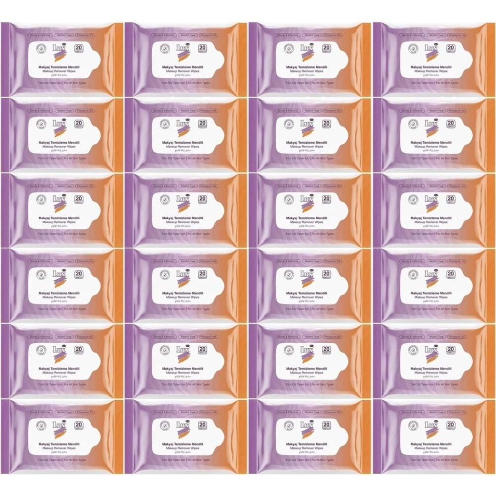 Lux Makyaj Temizleme Mendili Havlu 480 Yaprak (24PK*20)
