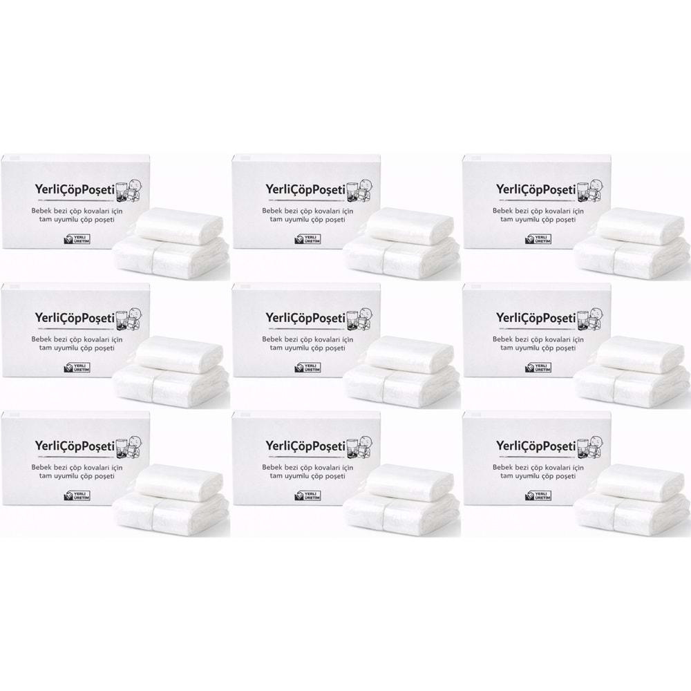 Mandaş Tommee Tippee Twist & Click Çöp Poşeti Tam Uyumlu Yerli (3 Lü Yedek Set) KOVASIZ (9 Lu Set)