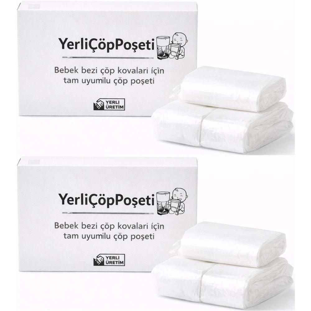 Mandaş Tommee Tippee Twist & Click Çöp Poşeti Tam Uyumlu Yerli (3 Lü Yedek Set) KOVASIZ (2 Li Set)