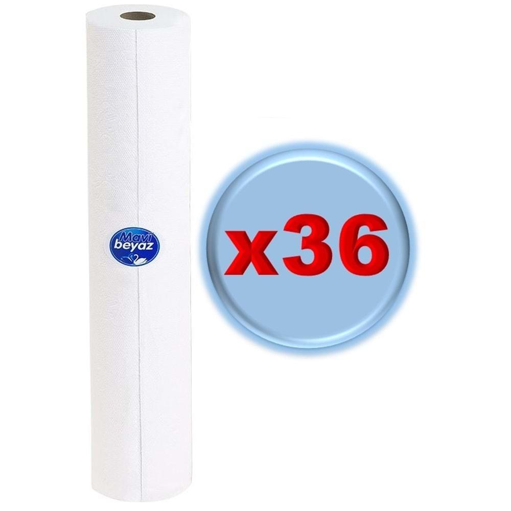 Mavi Beyaz Hasta Muayene Masa Örtüsü 50*25Cm 50 Metre (36 Lı Set)
