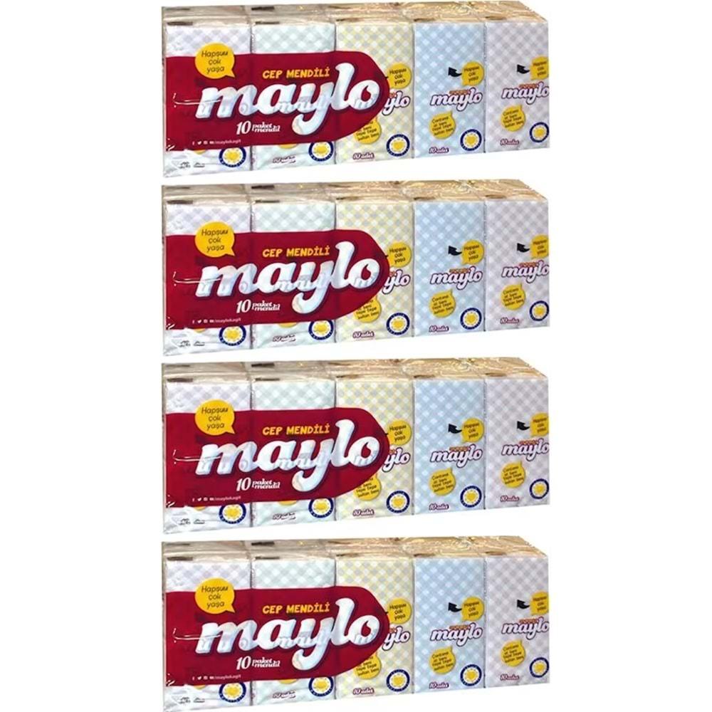 Maylo Cep Kağıt Mendil 40 Lı Set (4PK*10)