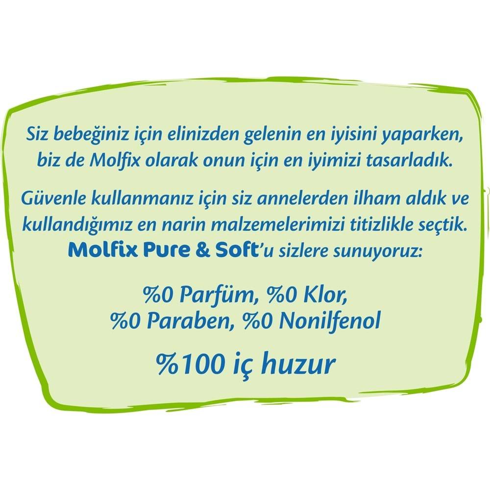 Molfix Pure&Soft Bebek Bezi Beden:3 (4-9Kg) Midi 196 Adet Ekonomik Ultra Avantaj Pk